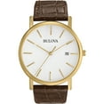 thumbnail image 1 of Bulova Men's Brown Leather Quartz Dress Watch 97B100, 1 of 3