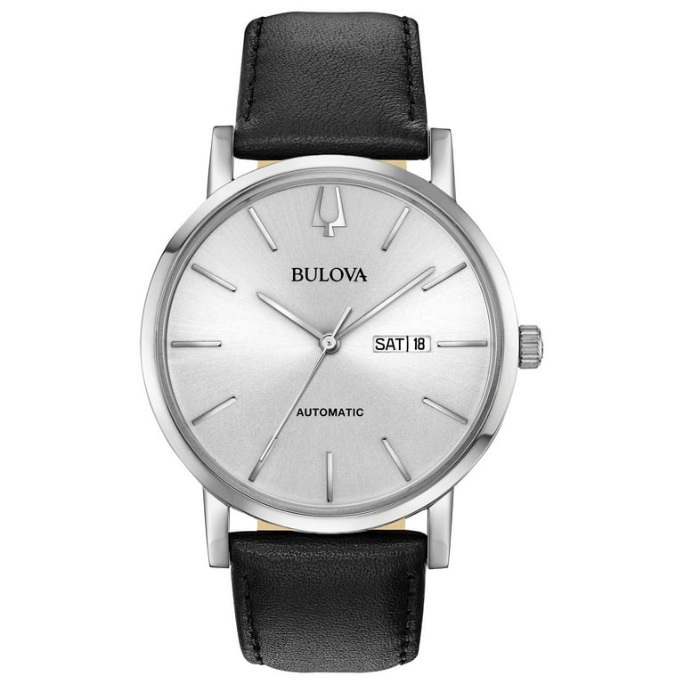 Bulova Men's Classic Grey Dial Stainless Steel Watch