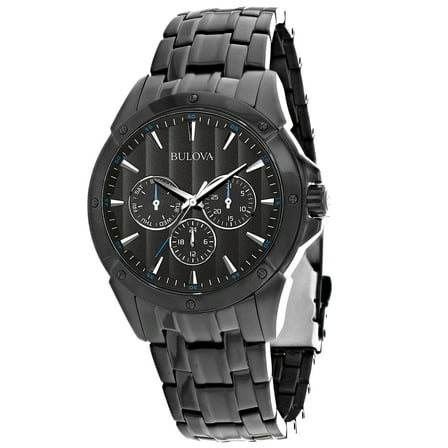 Bulova Men's Classic Black Multi-Function Watch 98C121