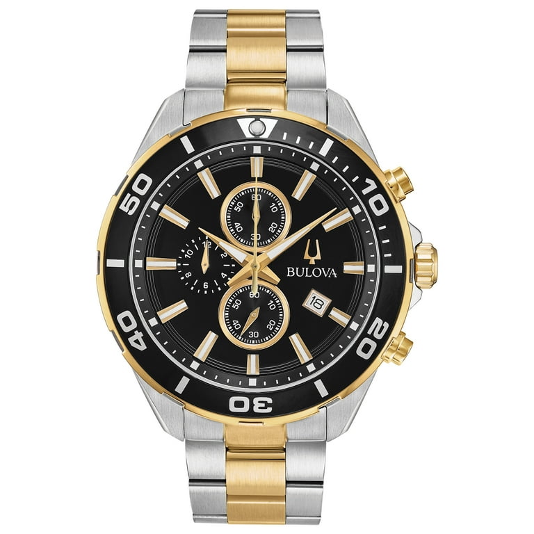 Bulova Men's Classic Chronograph Two-Tone Stainless Steel Watch