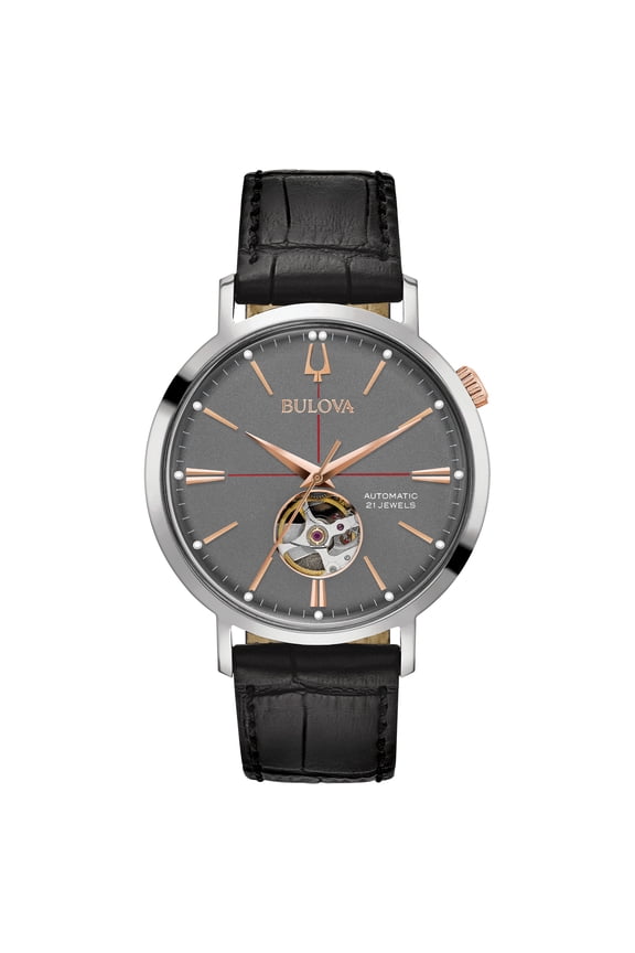 Men's Aerojet Automatic Black Strap Watch 98A187