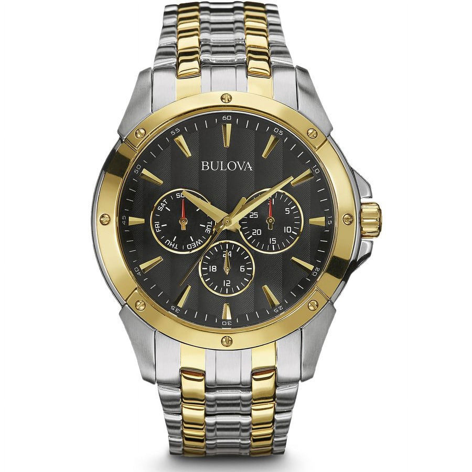 Bulova Men's Classic Silver Stainless-Steel Quartz Watch 98C120