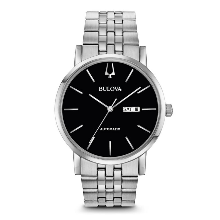 Bulova Men s Classic Stainless Steel Automatic Watch Walmart