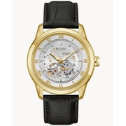 Bulova Mens Sutton Automatic Black Strap Watch - 97A187