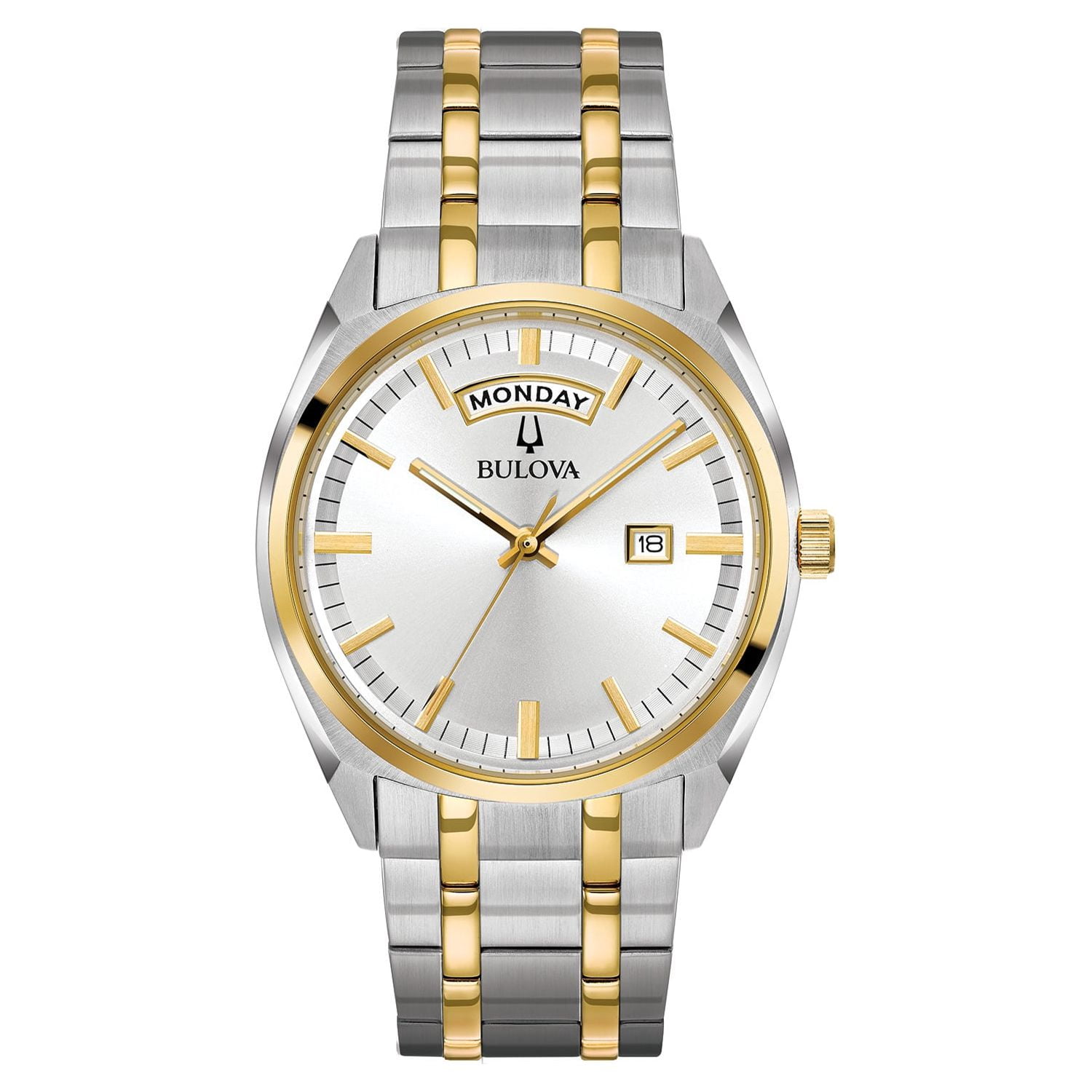 Bulova Men's Classic Stainless Steel Watch with Silver Dial