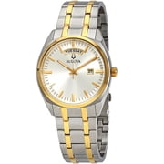 Bulova Mens Classic Two Tone Stainless Steel Watch