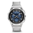 thumbnail image 1 of Bulova Men's Curv Chronograph Silver Stainless Steel Watch 44mm 96A205, 1 of 4