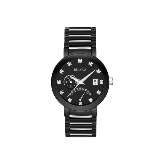 Bulova Men's Diamond Accented Two Tone Stainless Steel Watch 98D109