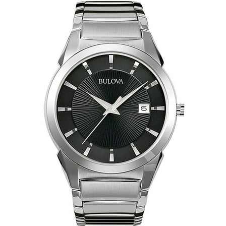 Bulova Men's Dress Silver Stainless-Steel Quartz Watch 96B149