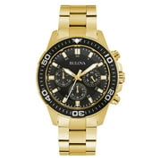 Bulova Mens Gold-Tone Chronograph Watch 98A248