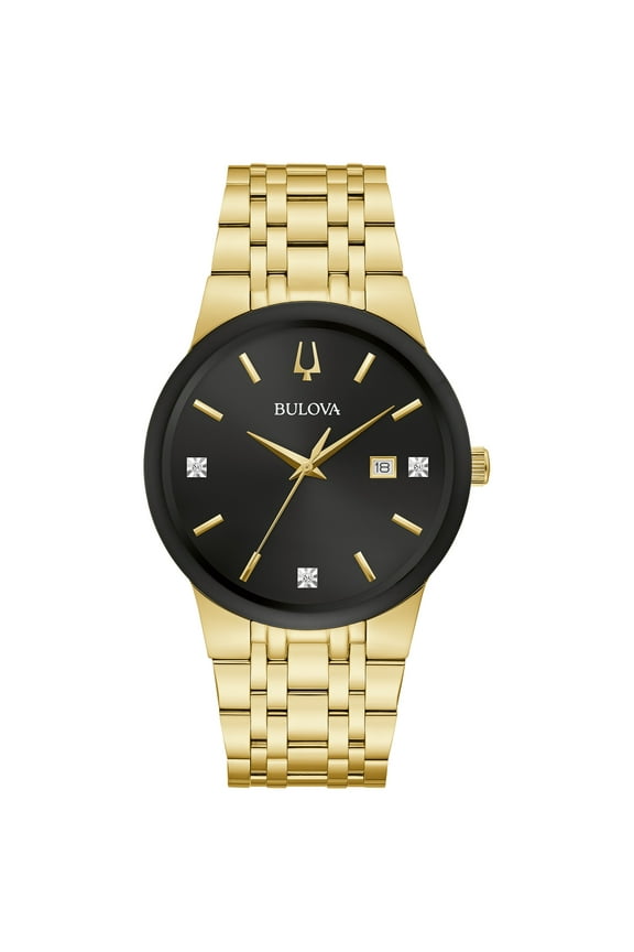 Men's Gold-Tone Diamond Accent Watch - 97D127