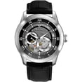 thumbnail image 1 of Bulova Men's Leather Strap Automatic Skeleton Watch, 1 of 4