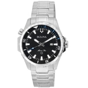 Bulova Mens Marine Star Black Dial Watch - 96B382