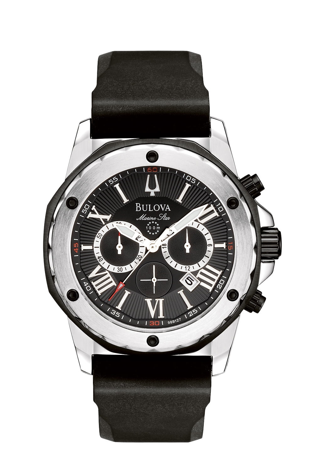 Bulova Men's Marine Star Wrist Watch - Black IP Stainless Bulova Men's Marine Star Wrist Watch - Black IP Stainless