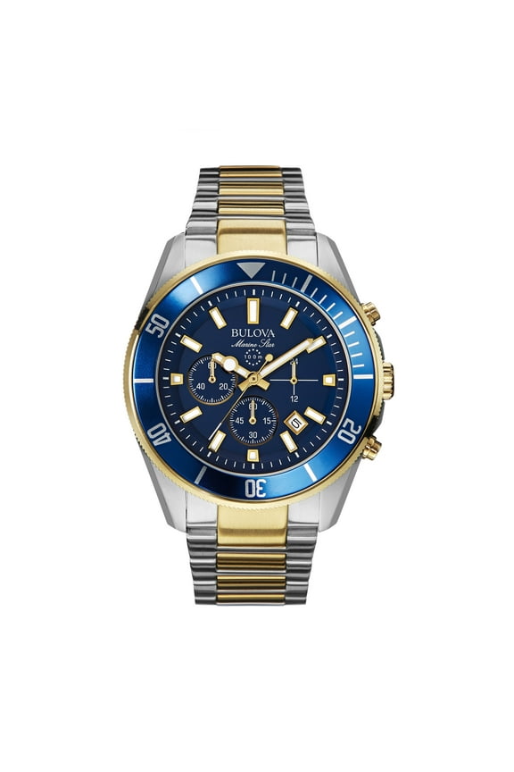 Men's Marine Star Chronograph Two-Tone Stainless Steel Watch 98B230