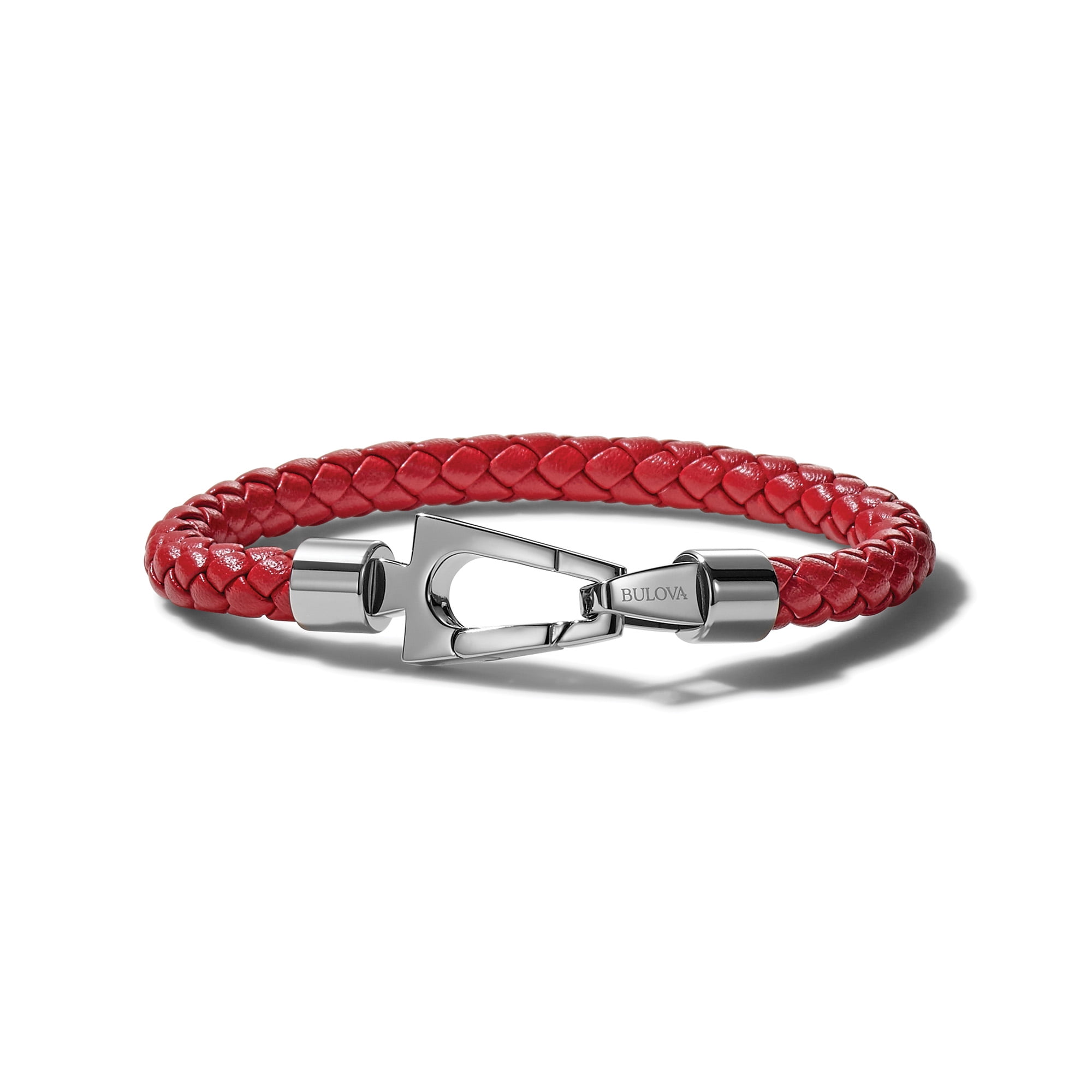 Bulova leather bracelet new arrivals