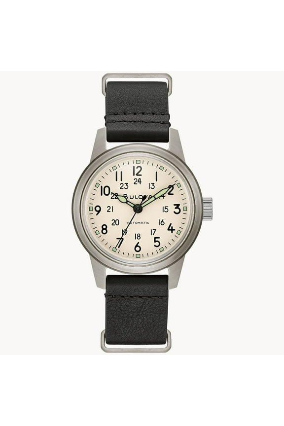 Men's Military Heritage White Dial Watch - 96A246