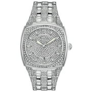 Bulova Mens Phantom Crystal Pave Stainless Steel Watch
