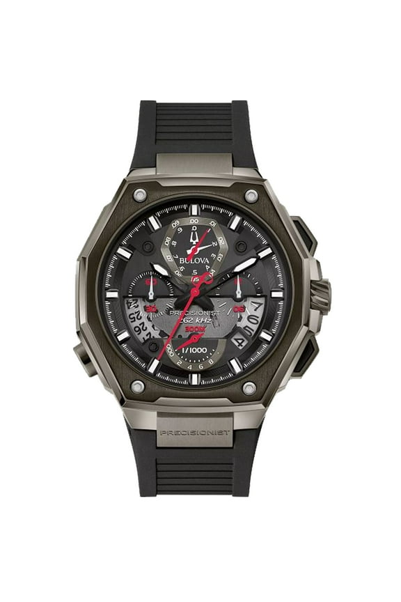 Men's Precisionist Black Dial Watch - 98B358