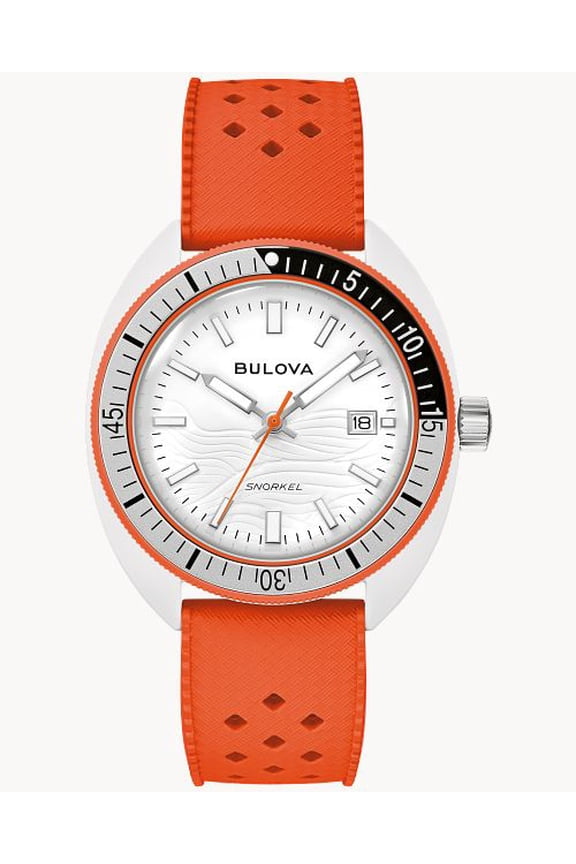 Bulova Marine Star Men's Yellow Dial Quartz Watch 96B431