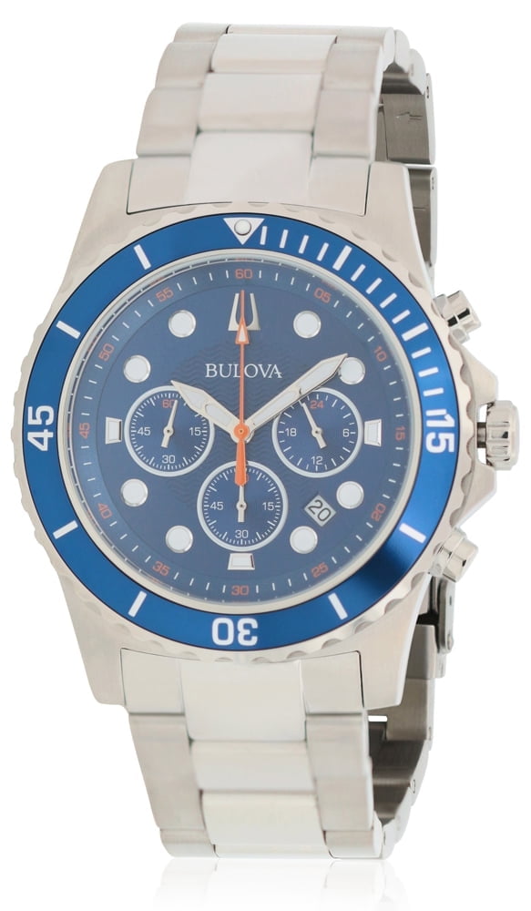 BULOVA Men's Stainless Steel Chronograph Watch