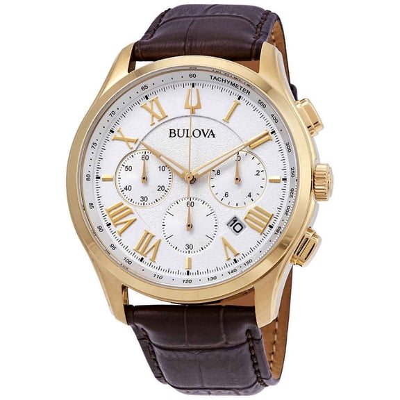 Bulova Men's Watch Brown 46.5mm Stainless Steel 97B169