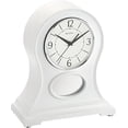 thumbnail image 1 of Bulova Merrick Mantel Clock - White - Bluetooth-Enabled Speakers, 1 of 2