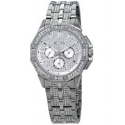 Bulova Multifunction Crystal Pave Dial Mens Mens Watch 96C134