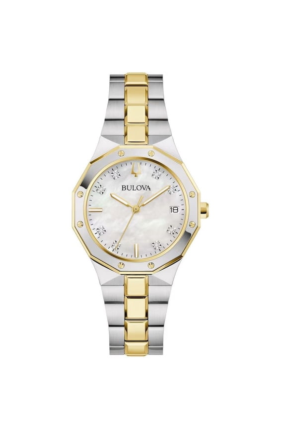 Prestige Women's Quartz Mother of Pearl Dial Stainless Steel Watch 98P234