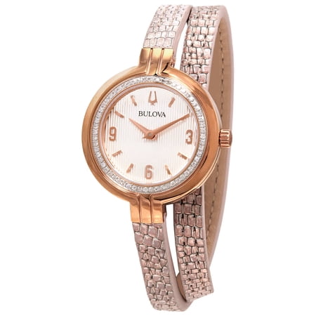 Bulova Quartz Silver Dial Ladies Watch 98R279
