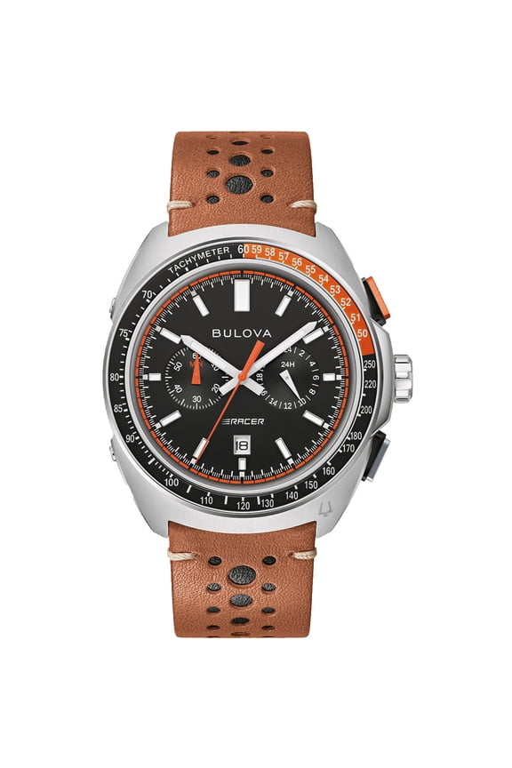 Men's Racer Chronograph Black Dial Watch - 98B427