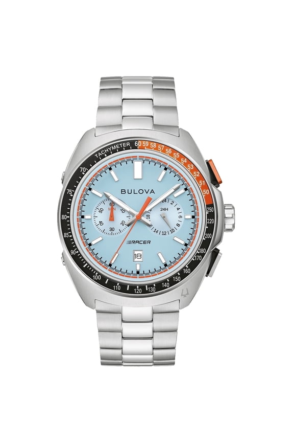 Men's Racer Chronograph Blue Dial Watch - 98B432