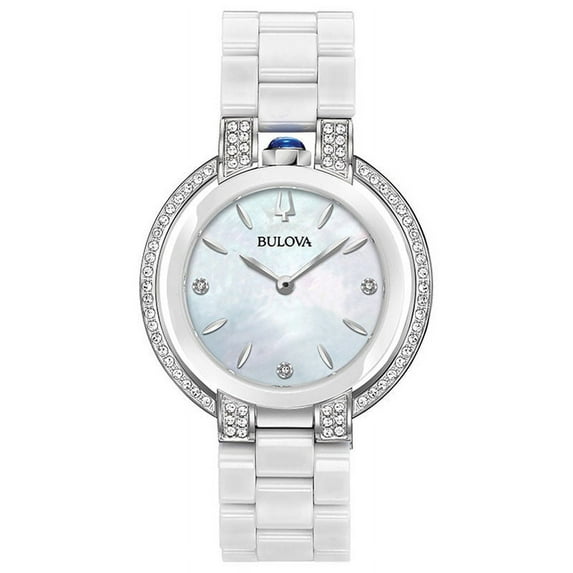 Bulova Rubaiyat Mother of Pearl Dial Diamond Ladies Watch 98R265