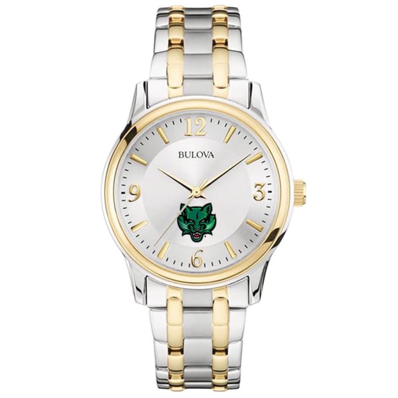 Bulova Silver Binghamton Bearcats Classic Two-Tone Round Watch