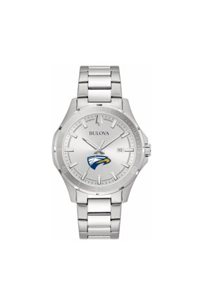 Silver Emory Eagles Stainless Steel Classic Sport Watch