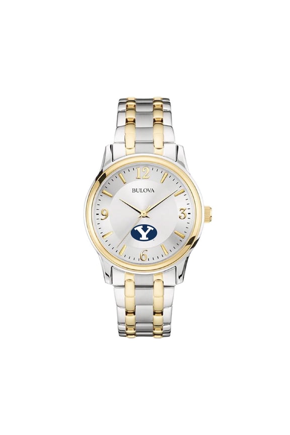 Silver/Gold BYU Cougars Classic Two-Tone Round Watch