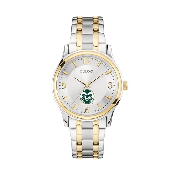 Bulova Silver/Gold Colorado State Rams Classic Two-Tone Round Watch