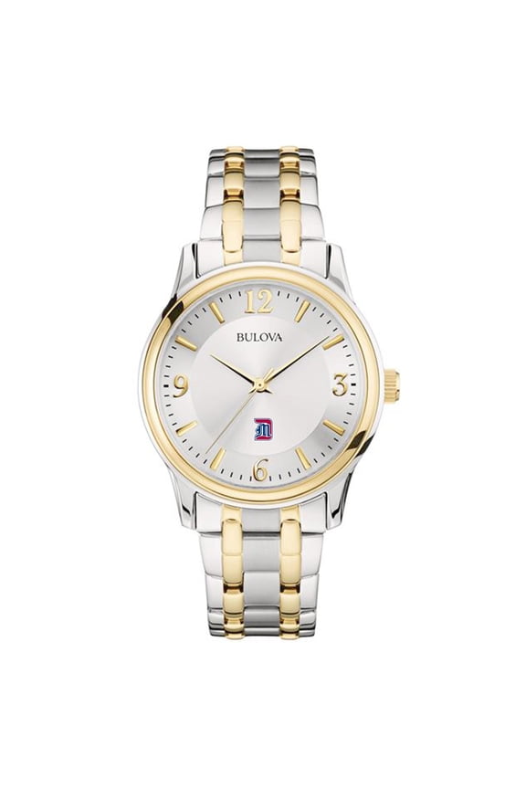 Silver/Gold Detroit Mercy Titans Classic Two-Tone Round Watch
