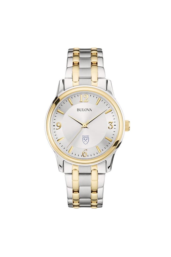 Silver/Gold Emory Eagles Classic Two-Tone Round Watch