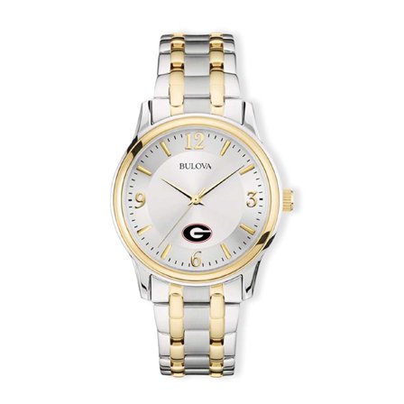 Silver/Gold Georgia Bulldogs Classic Two-Tone Round Watch