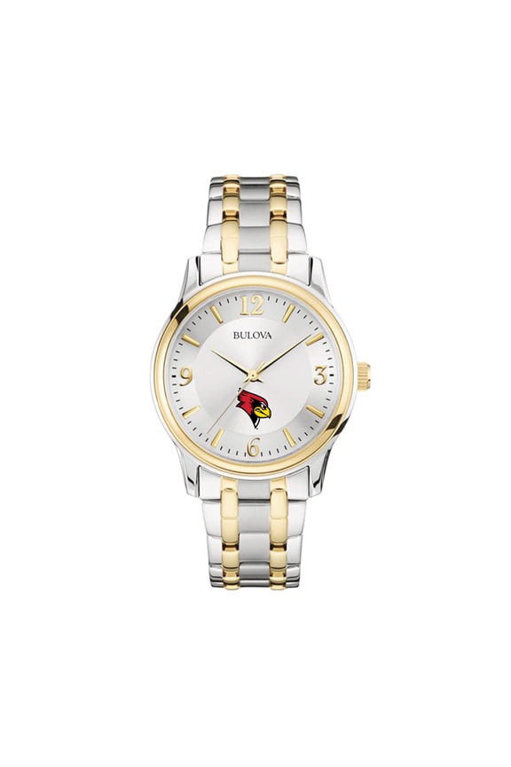 Silver/Gold Illinois State Redbirds Classic Two-Tone Round Watch