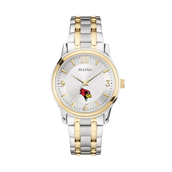 Bulova Silver/Gold Illinois State Redbirds Classic Two-Tone Round Watch
