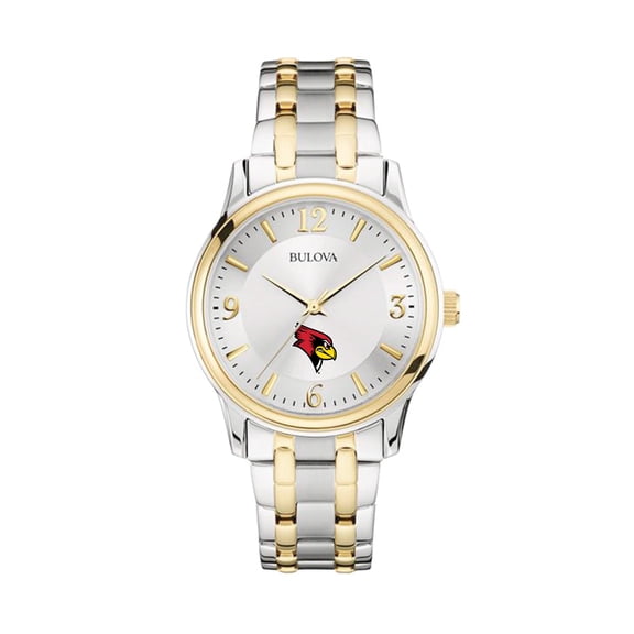 Bulova Silver/Gold Illinois State Redbirds Classic Two-Tone Round Watch
