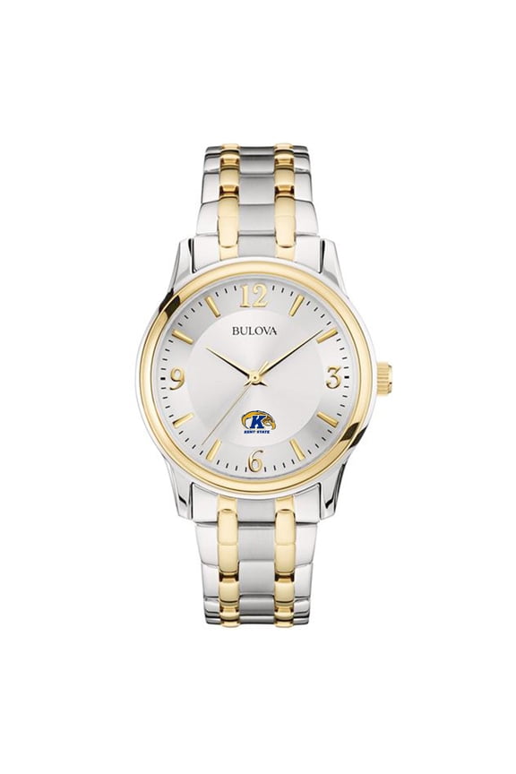 Silver/Gold Kent State Golden Flashes Classic Two-Tone Round Watch