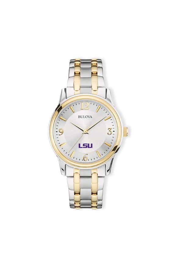 Silver/Gold LSU Tigers Classic Two-Tone Round Watch