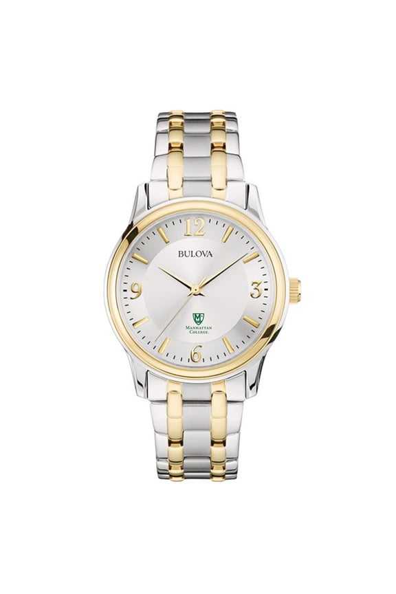 Silver/Gold Manhattan Jaspers Classic Two-Tone Round Watch