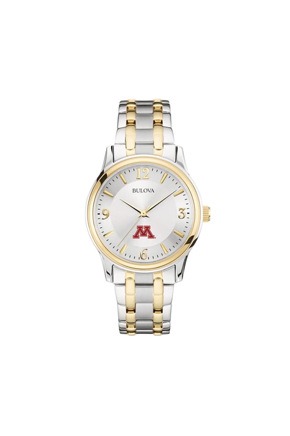 Silver/Gold Minnesota Golden Gophers Classic Two-Tone Round Watch