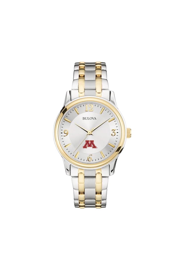 Silver/Gold Minnesota Golden Gophers Classic Two-Tone Round Watch