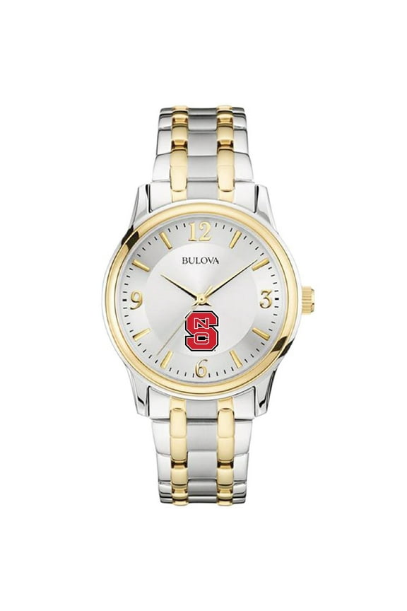 Silver/Gold NC State Wolfpack Classic Two-Tone Round Watch