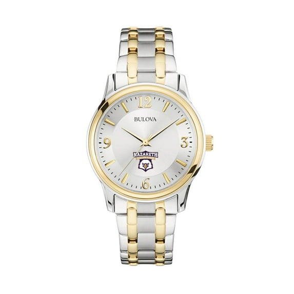 Bulova Silver/Gold Nazareth College Golden Flyers Classic Two-Tone Round Watch